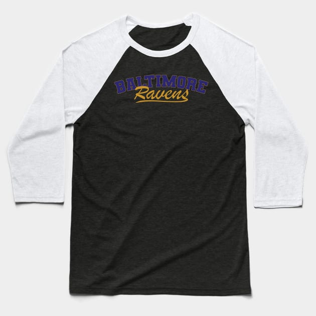 Baltimore Ravens Baseball T-Shirt by Nagorniak